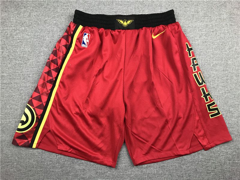 2025 Men NBA Atlanta Hawks Shorts Red style 1